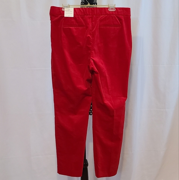 Talbots Slim Ankle Pants Red - Picture 2 of 11